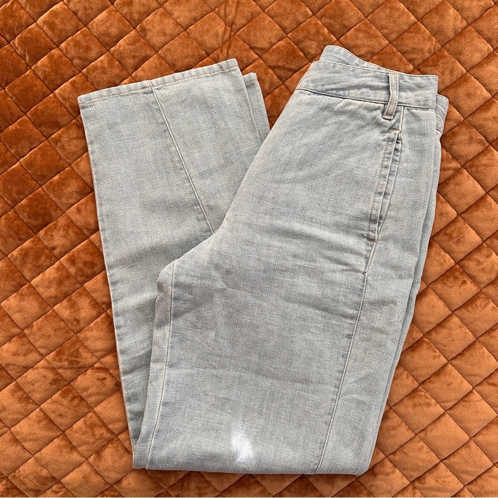 Poetry light bluemid rise wide leg jeans